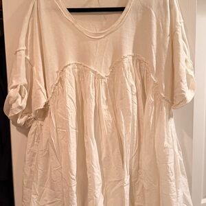 Free People Cream Mini Dress